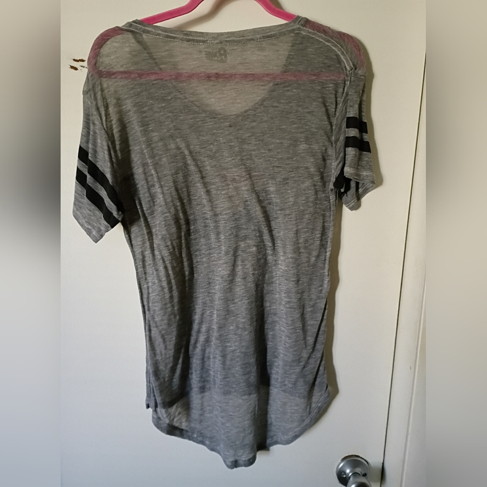 Gray David Bowie Graphic Women's Top Size M - Picture 2 of 3